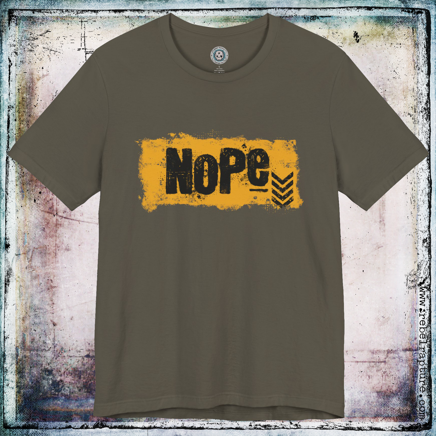 Nope | Grungy Design | Funny Unisex T-Shirt