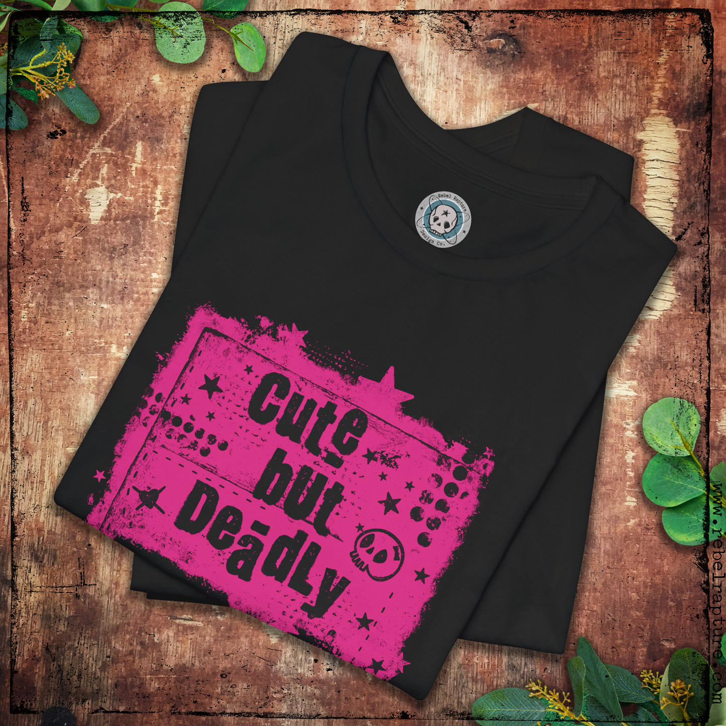 Cute But Deadly. Retro Emo. Unisex T-Shirt