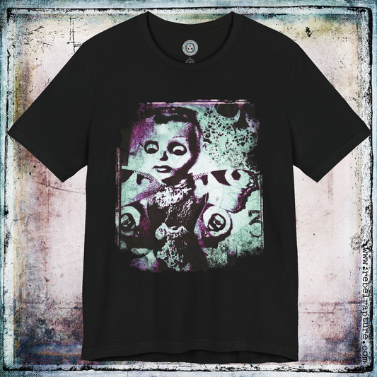 Doll Collage. Creepy Cute. Unisex T-Shirt