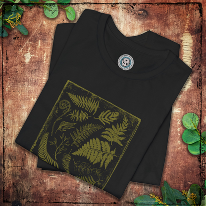 Green Witch. Grungy Ferns and Foliage. Unisex T-Shirt