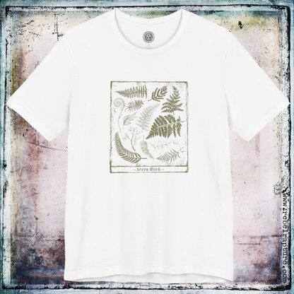 Green Witch. Grungy Ferns and Foliage. Unisex T-Shirt