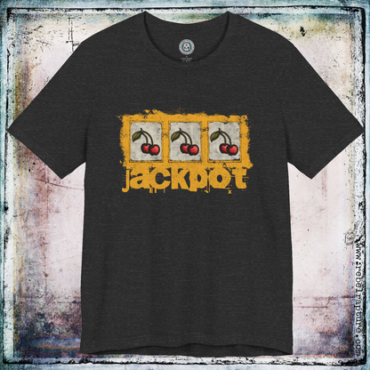 Jackpot | Retro Slot Machine Style | Cherries | Unisex T-Shirt