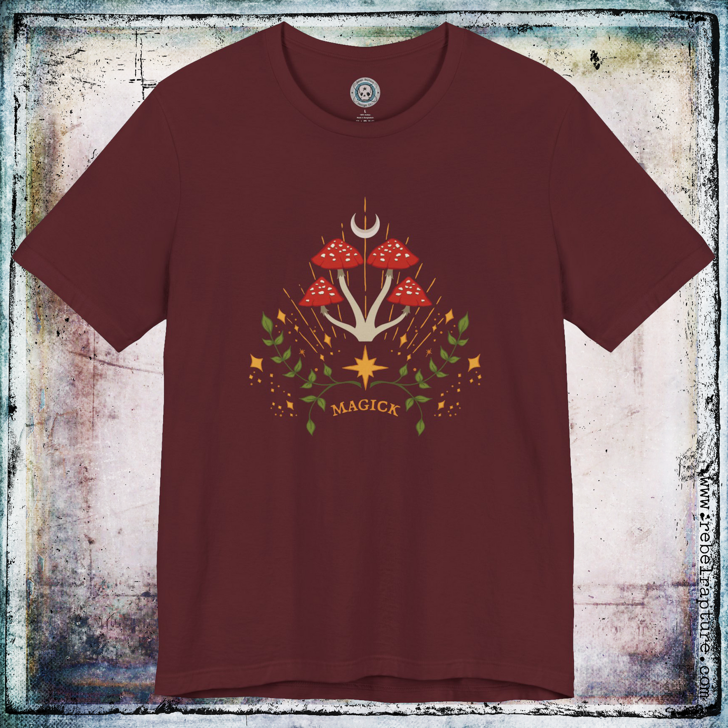 Magick Mushrooms. Unisex T-Shirt