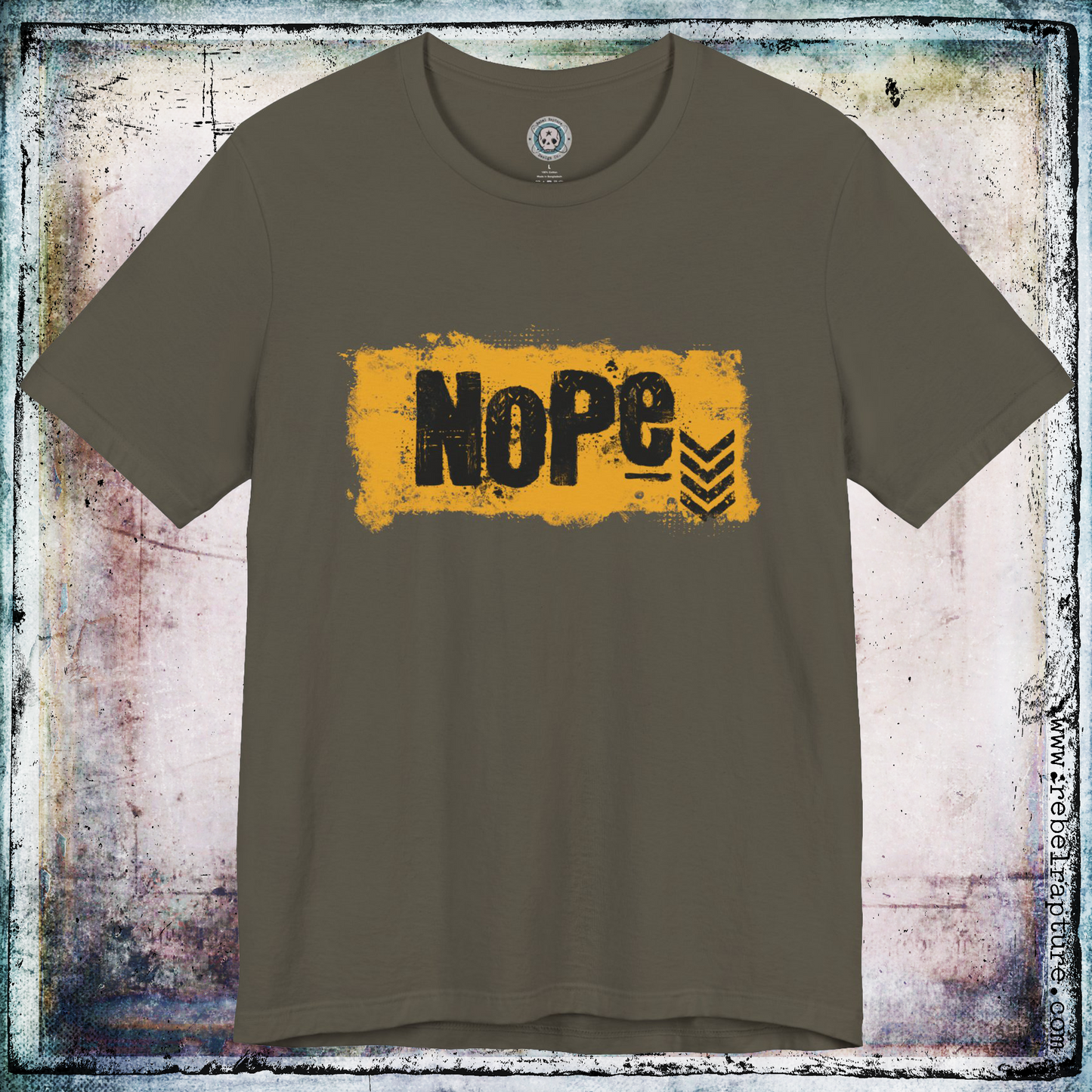 Nope. Grungy Design. Unisex T-Shirt