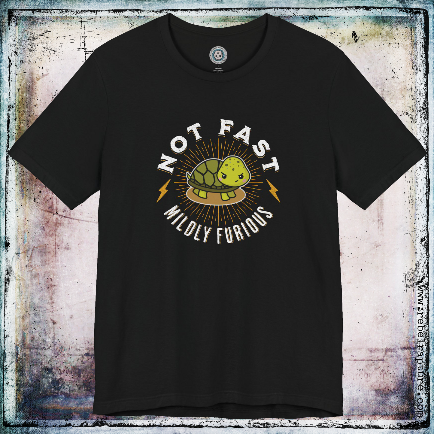 Not Fast, Mildly Furious Tortoise. Funny Design. Unisex T-Shirt