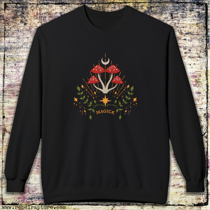 Magick Mushrooms. Unisex Crewneck Sweatshirt