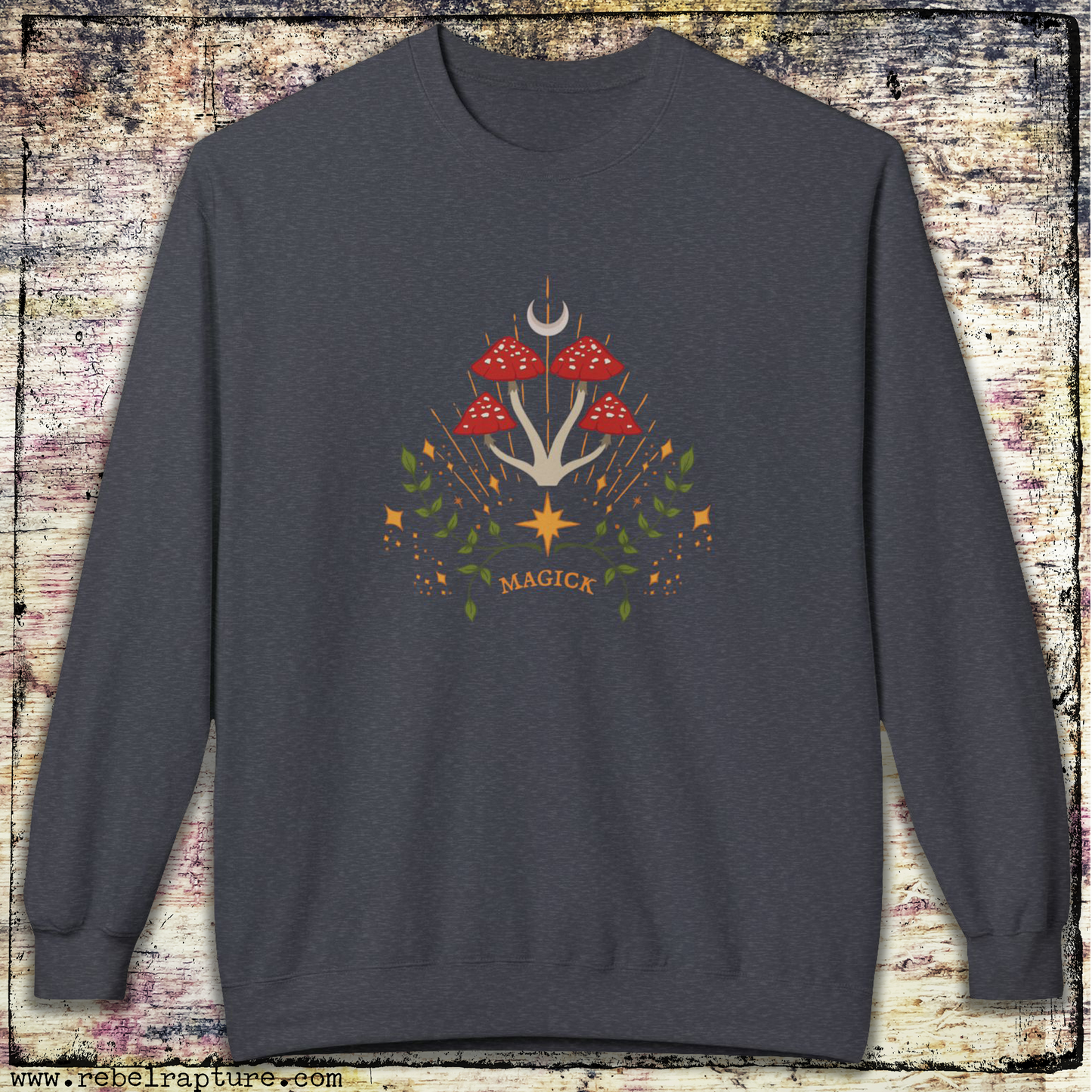 Magick Mushrooms. Unisex Crewneck Sweatshirt