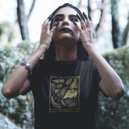 Green Witch. Grungy Ferns and Foliage. Unisex T-Shirt