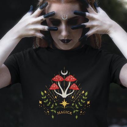 Magick Mushrooms. Unisex T-Shirt