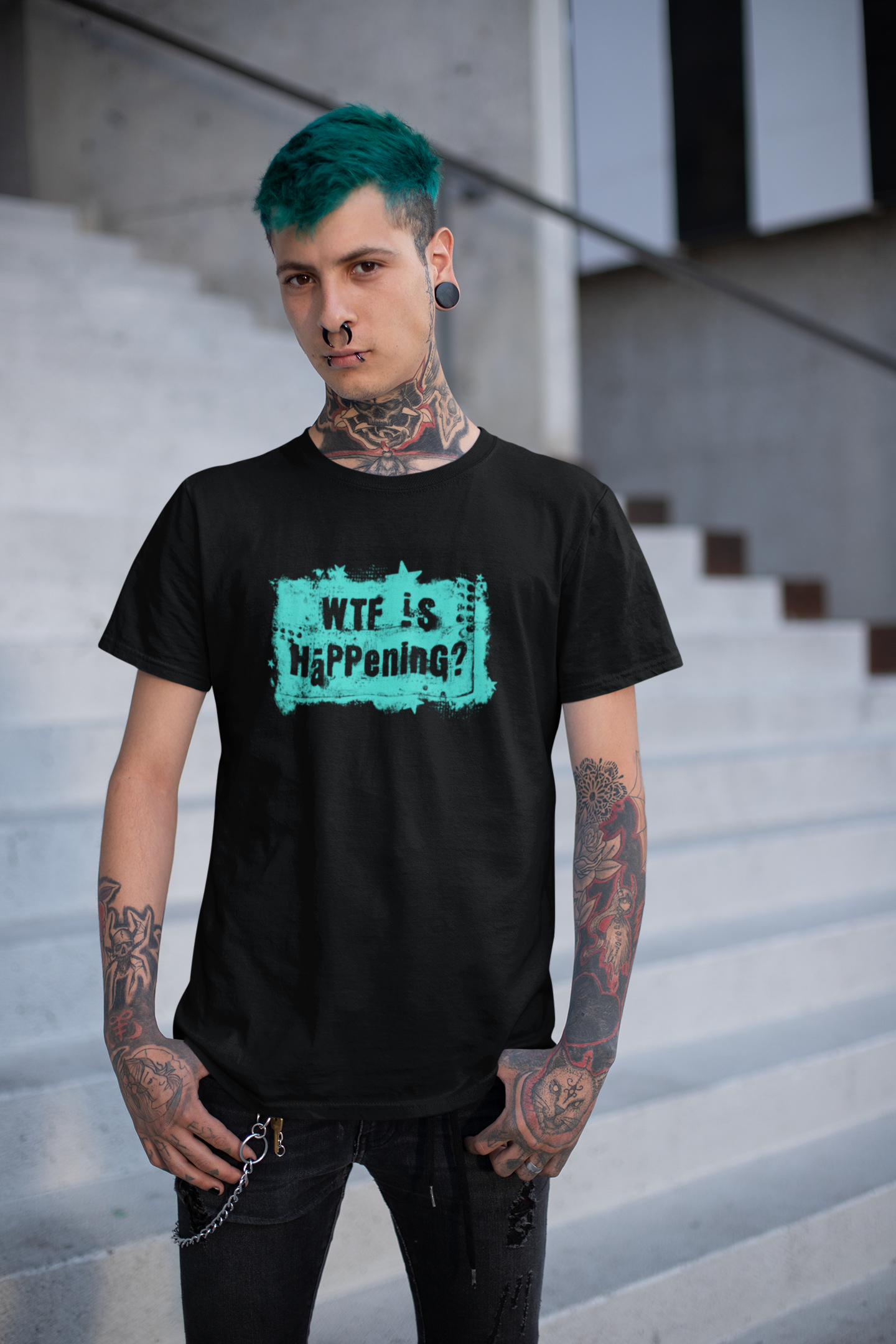 WTF Is Happening? Humorous and Satiric. Unisex T-Shirt